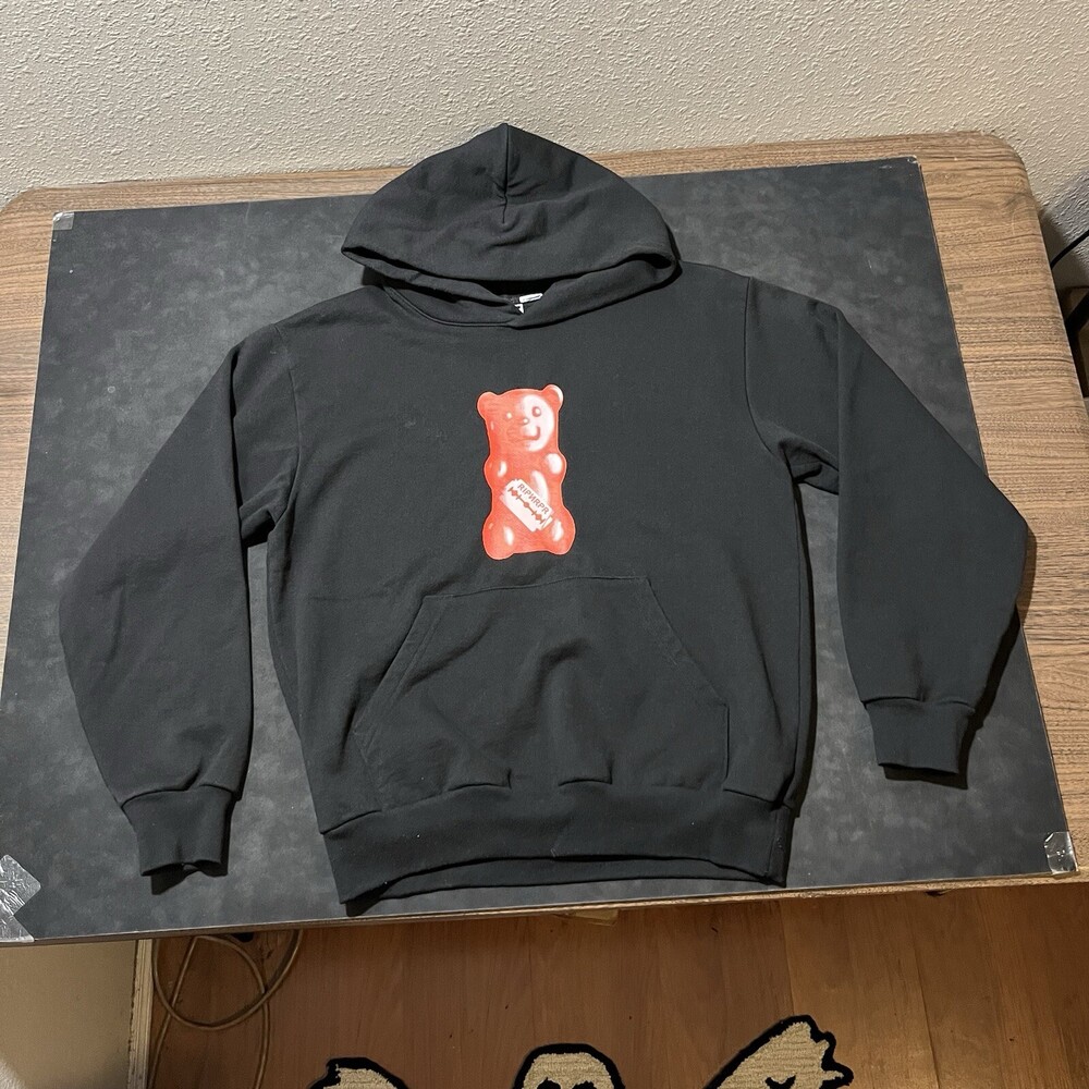 Rip n Repair Gummy Bear Hoodie Sweatshirt Reverse Weave Nerd USA Skater Gummies